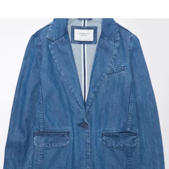 Oversized Denim Blazer - Picture 4 of 6